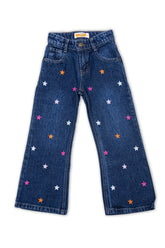 Girls Bell Bottom Dk Blue